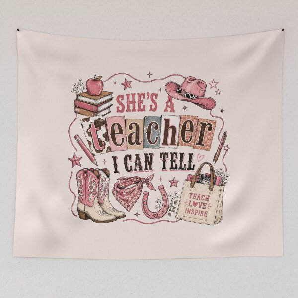 Item preview, She's Teacher, Outline Map State, Classroom, Back to School, Teacher designed and sold by Quiajia.