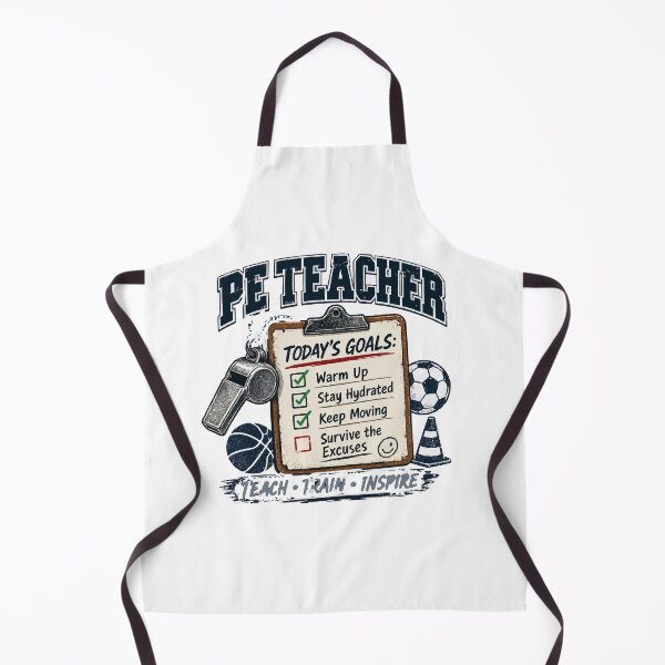 Item preview, PE Teacher Today’s Goals Funny Physical Education T-Shirt designed and sold by Sunday.Supply.