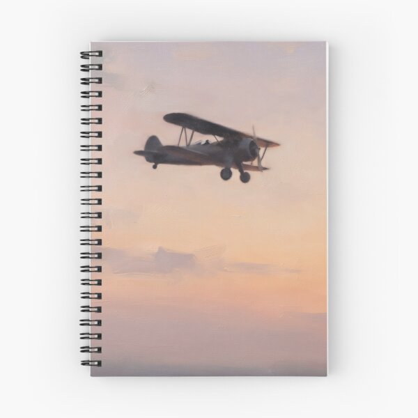 Item preview, Vintage Biplane Flying at Golden Sunset Sky designed and sold by Jozefin's Studio.