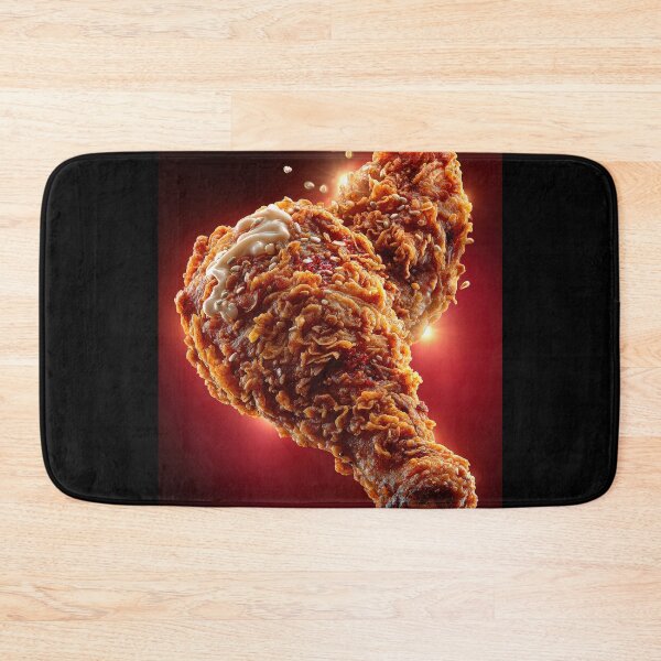 Item preview, Golden Crispy Fried Chicken Drumstick | Crunchy Food Art | Crispy Comfort Food Illustration designed and sold by Grafititee.