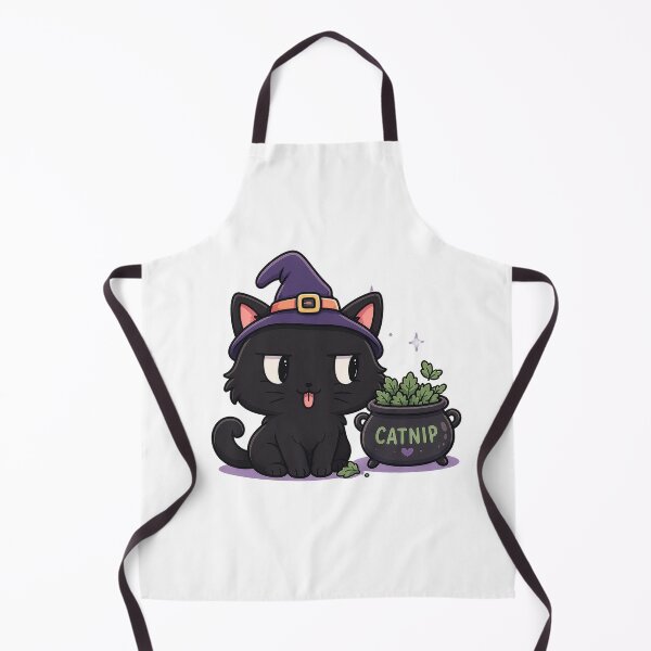 Item preview, Witch Cat with Catnip designed and sold by Kitty-and-Cat.