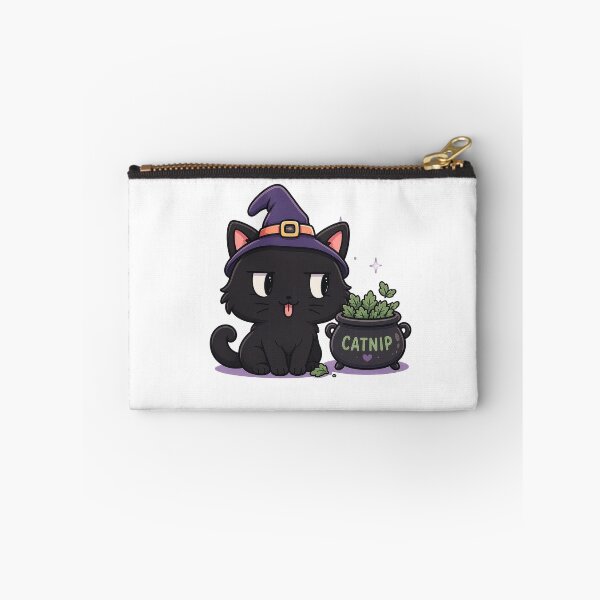 Item preview, Witch Cat with Catnip designed and sold by Kitty-and-Cat.