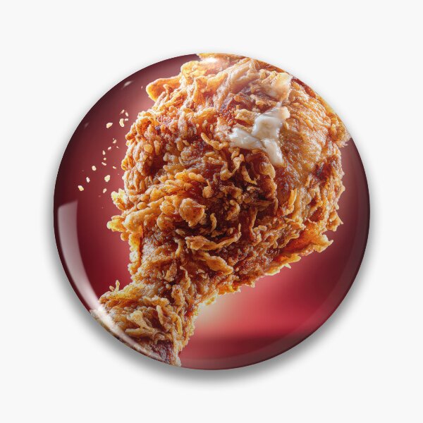 Item preview, Golden Crispy Fried Chicken Drumstick | Crunchy Food Art | Crispy Comfort Food Illustration designed and sold by Grafititee.