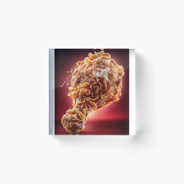 Item preview, Golden Crispy Fried Chicken Drumstick | Crunchy Food Art | Crispy Comfort Food Illustration designed and sold by Grafititee.
