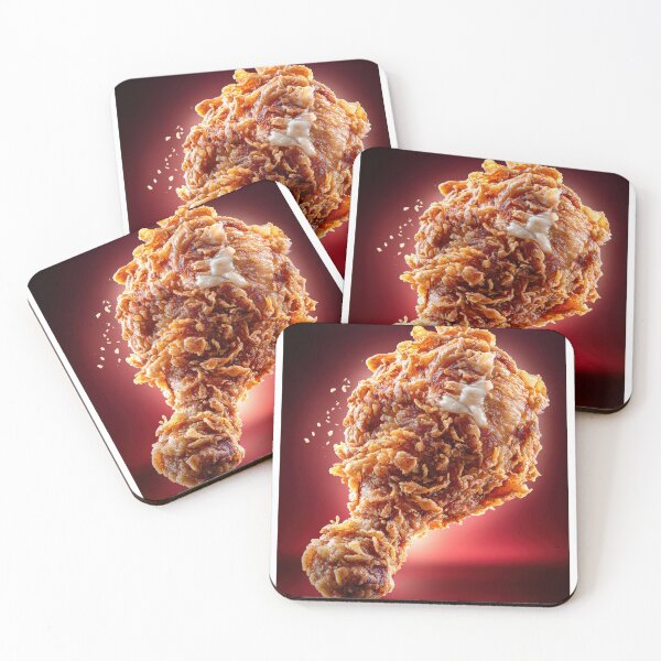 Item preview, Golden Crispy Fried Chicken Drumstick | Crunchy Food Art | Crispy Comfort Food Illustration designed and sold by Grafititee.