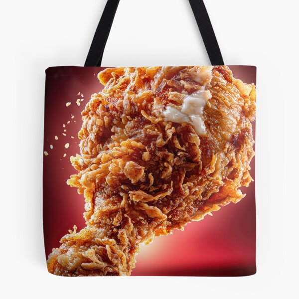 Item preview, Golden Crispy Fried Chicken Drumstick | Crunchy Food Art | Crispy Comfort Food Illustration designed and sold by Grafititee.