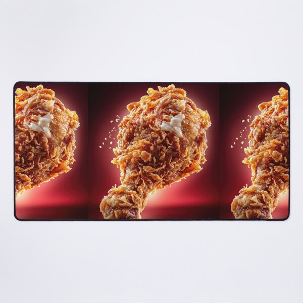 Item preview, Golden Crispy Fried Chicken Drumstick | Crunchy Food Art | Crispy Comfort Food Illustration designed and sold by Grafititee.