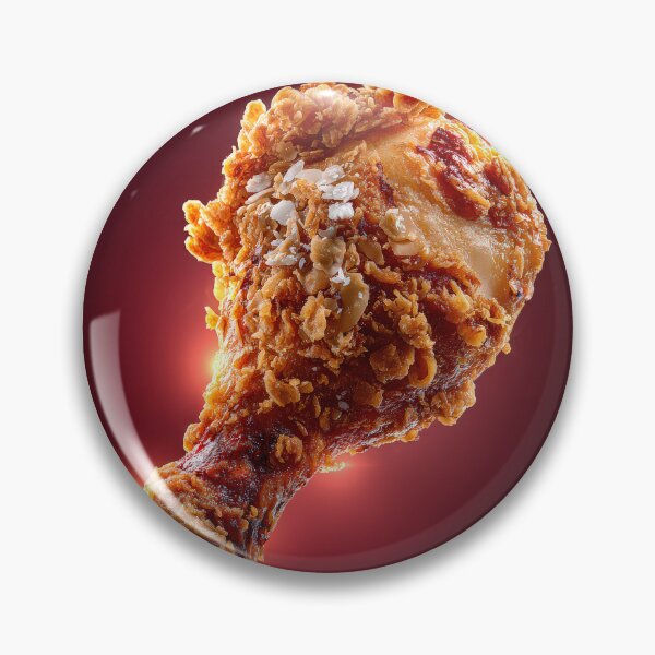 Item preview, Golden Crispy Fried Chicken Drumstick | Crunchy Food Art | Crispy Comfort Food Illustration designed and sold by Grafititee.