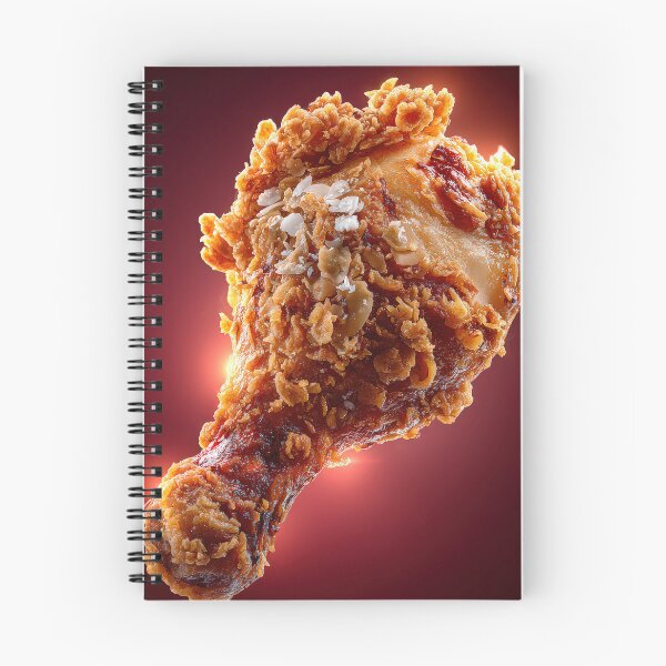 Item preview, Golden Crispy Fried Chicken Drumstick | Crunchy Food Art | Crispy Comfort Food Illustration designed and sold by Grafititee.