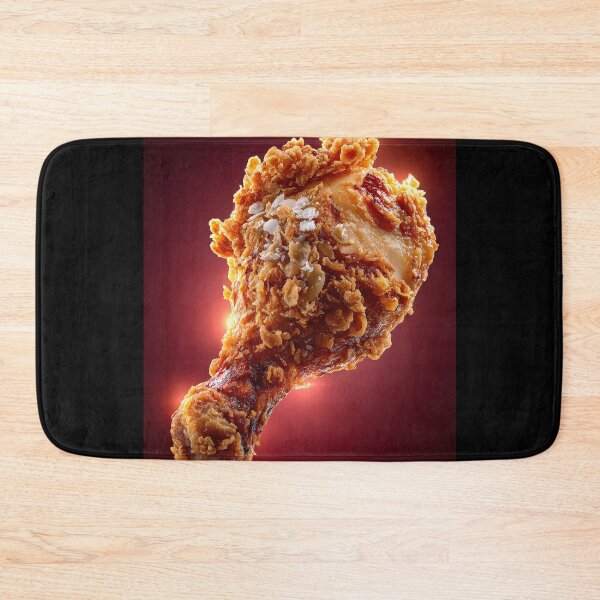 Item preview, Golden Crispy Fried Chicken Drumstick | Crunchy Food Art | Crispy Comfort Food Illustration designed and sold by Grafititee.