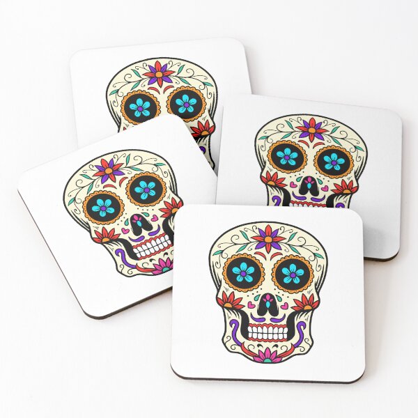 Item preview, Classic Floral Sugar Skull | Traditional Mexican Calavera Day of the Dead Design designed and sold by Ecocrushstudio.