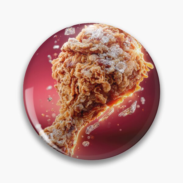 Item preview, Golden Crispy Fried Chicken Drumstick | Crunchy Food Art | Crispy Comfort Food Illustration designed and sold by Grafititee.