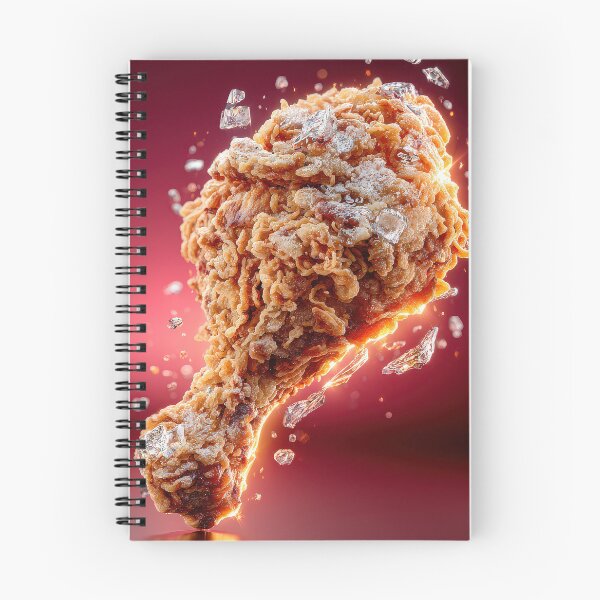 Item preview, Golden Crispy Fried Chicken Drumstick | Crunchy Food Art | Crispy Comfort Food Illustration designed and sold by Grafititee.