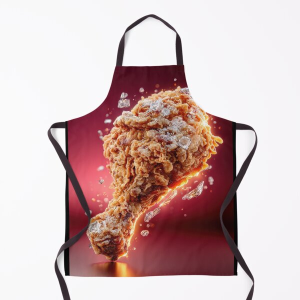 Item preview, Golden Crispy Fried Chicken Drumstick | Crunchy Food Art | Crispy Comfort Food Illustration designed and sold by Grafititee.