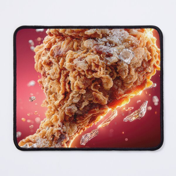 Item preview, Golden Crispy Fried Chicken Drumstick | Crunchy Food Art | Crispy Comfort Food Illustration designed and sold by Grafititee.