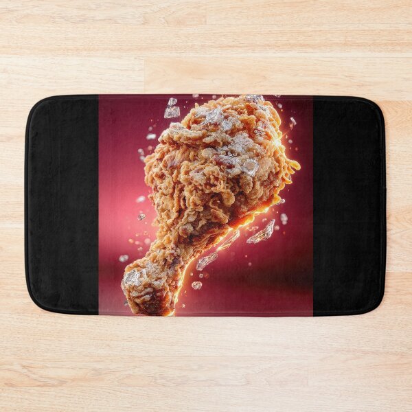 Item preview, Golden Crispy Fried Chicken Drumstick | Crunchy Food Art | Crispy Comfort Food Illustration designed and sold by Grafititee.