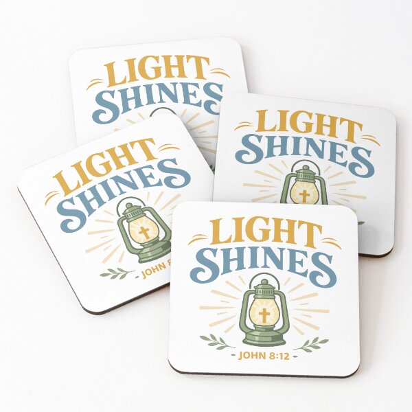 Item preview, Light Shines Christian Lantern – John 8:12 Bible Verse designed and sold by stylishdzign.