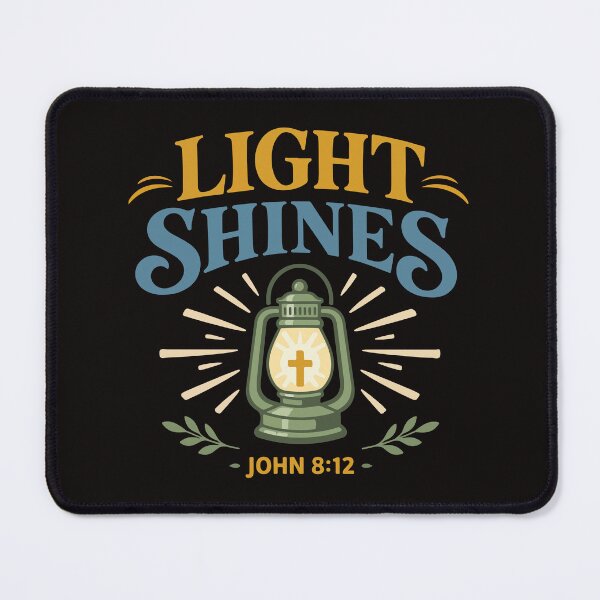 Item preview, Light Shines Christian Lantern – John 8:12 Bible Verse designed and sold by stylishdzign.