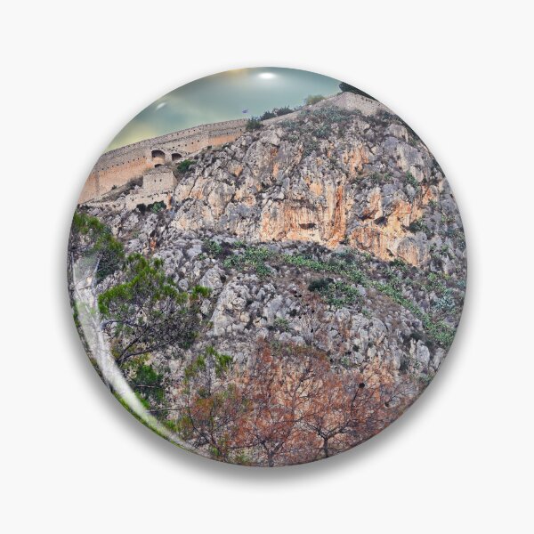 Item preview, Dramatic sunset over Palamidi castle on the hill, Nafplio, Greece designed and sold by goceris.