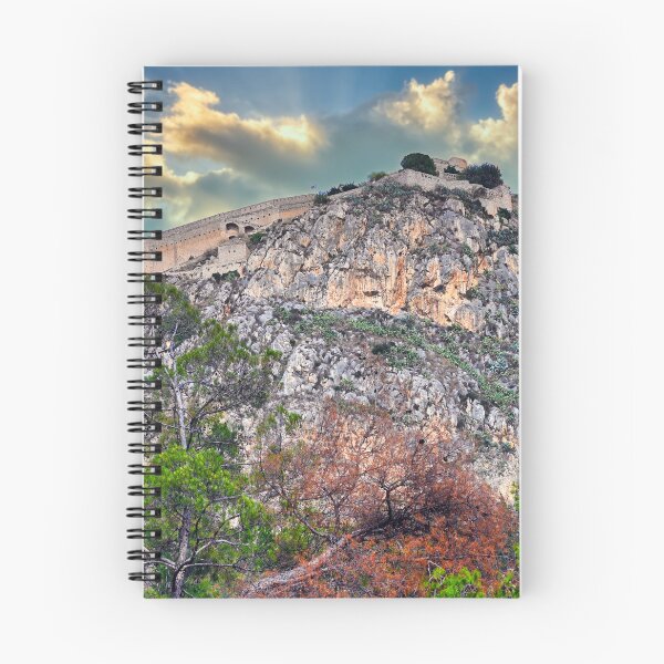 Item preview, Dramatic sunset over Palamidi castle on the hill, Nafplio, Greece designed and sold by goceris.
