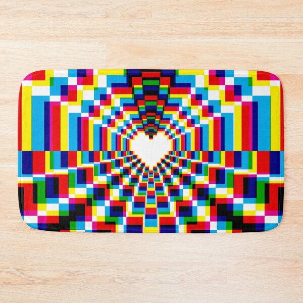 Item preview, Pixel Heart Kaleidoscope - CMYK designed and sold by animinimal.