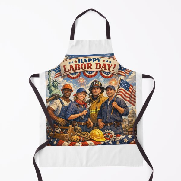 Item preview, Happy Labor Day Patriotic American Workers designed and sold by Nela-&-Lena.