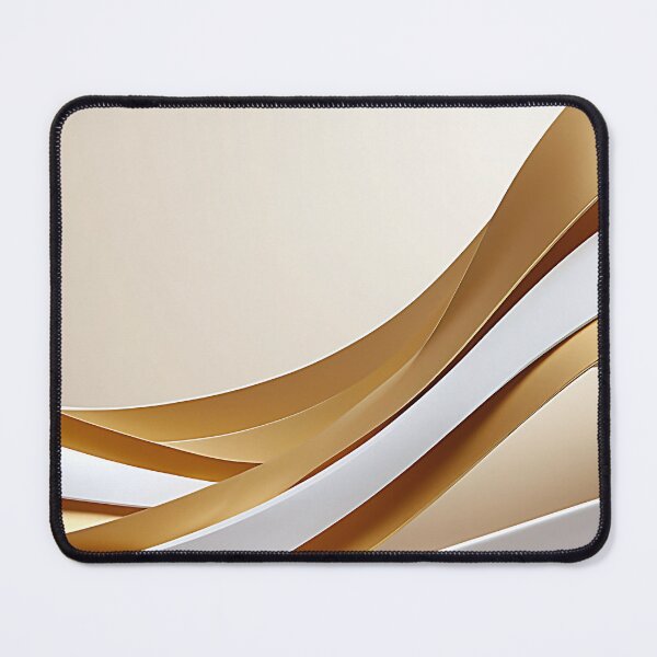 Item preview, Luxury Minimalist Gold and White Waves - Elegant Modern Abstract designed and sold by CuteSlothWorld.