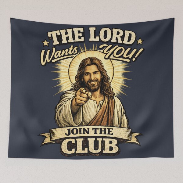 Item preview, Jesus Recruitment - Funny Christian Uncle Sam Parody designed and sold by radiogalaxy.