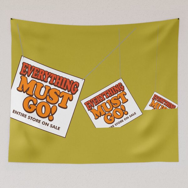 Item preview, EVERYTHING MUST GO! 3 signs (Captain Clark Ottoman Empire) (Backrooms) designed and sold by frikybomb.