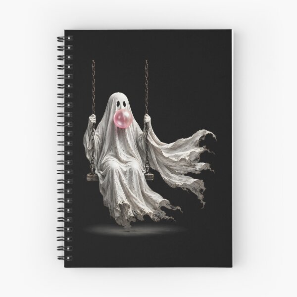 Item preview, Ghost on Swing Blowing Bubble Gum Spooky Halloween Funny designed and sold by herbwaters.