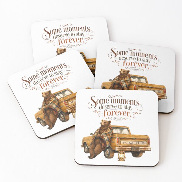Item preview, Some Moments Deserve To Stay Vintage Bear Retro Truck designed and sold by AQUILAKREO.