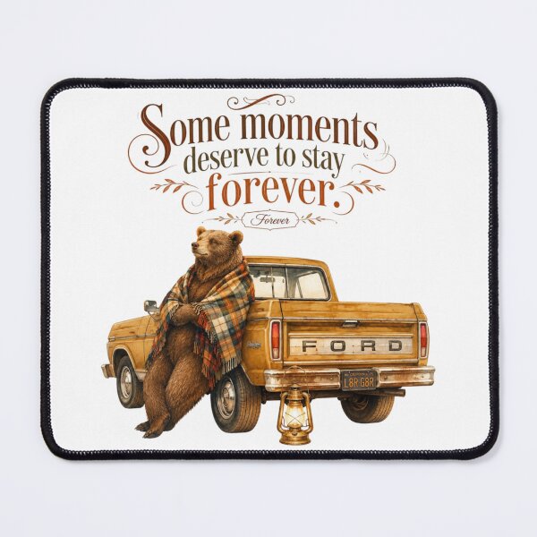 Item preview, Some Moments Deserve To Stay Vintage Bear Retro Truck designed and sold by AQUILAKREO.