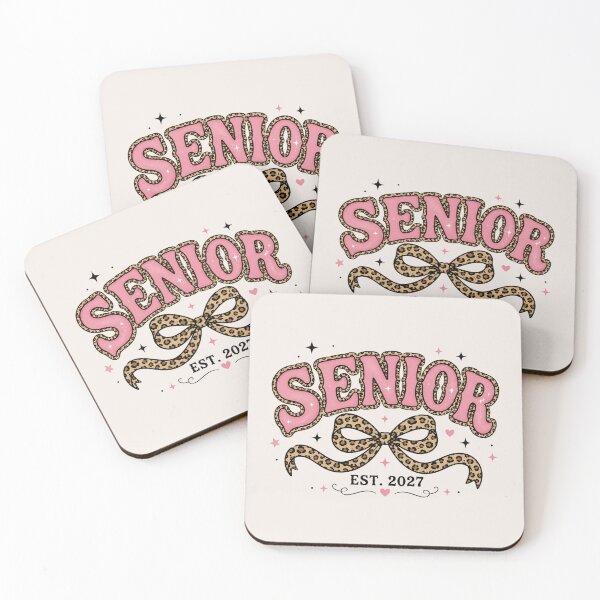 Item preview, Senior 2027, Leopard Bow, Varsity, Senior Est 2027, Class of 2027, Graduation Gift, Cute Senior designed and sold by Quiajia.