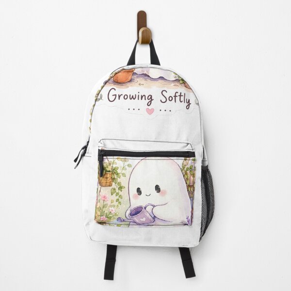 Item preview, Growing Softly – Cute Ghost Gardening Sticker designed and sold by BLOOMVELLE.