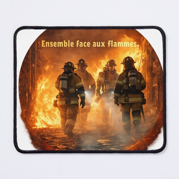 Item preview, Together against the flames_firefighters designed and sold by TitiaDesign.