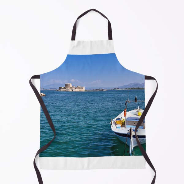 Item preview, Bourtzi water fortress, Nafplio, Peloponnese, Greece, seascape,summertime designed and sold by goceris.