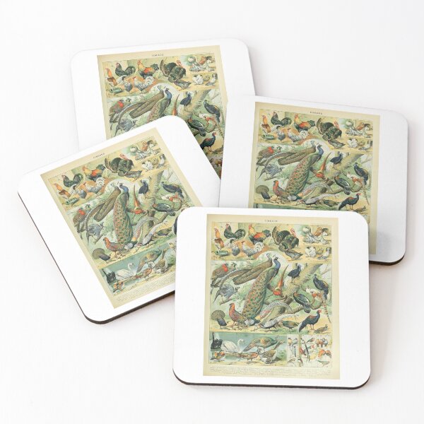 Item preview,  Vintage Birds Peacock And Fowl Adolphe Millot   designed and sold by TeeARTHY.