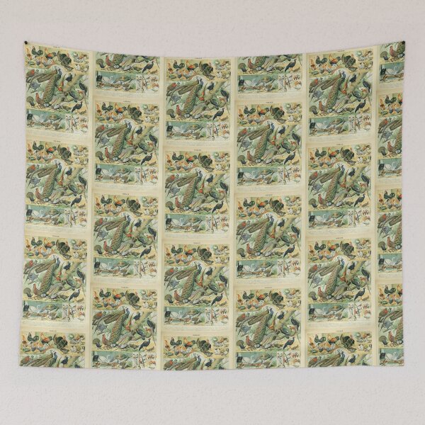 Item preview,  Vintage Birds Peacock And Fowl Adolphe Millot   designed and sold by TeeARTHY.