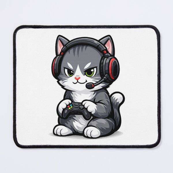 Item preview, Cute Gamer Cat Design designed and sold by StyleBloomes.