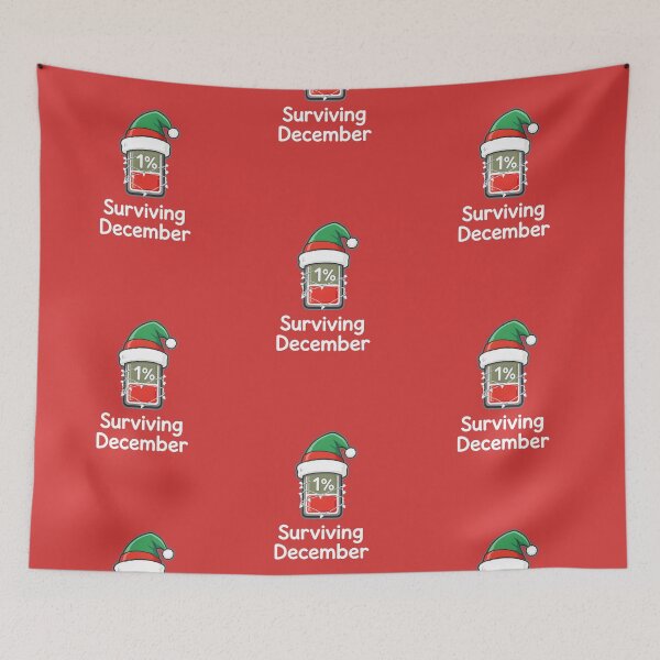 Item preview, Surviving December Christmas Holiday Chaos Funny Shirt designed and sold by Raw Tigers.