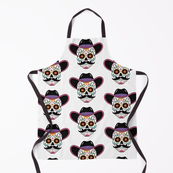 Item preview, Cowboy Sugar Skull | Western Calavera Skeleton Cowboy Hat Folk Art Design designed and sold by Ecocrushstudio.