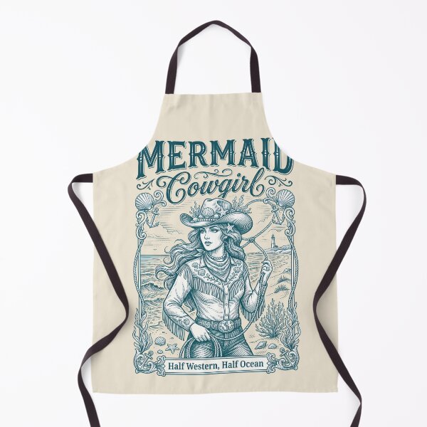 Item preview, Mermaid Cowgirl – Coastal Cowgirl Lasso Design designed and sold by Sea Gem.