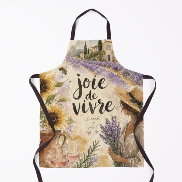 Item preview, Provence France Watercolor Art - Joie de Vivre Hand Painted Collage designed and sold by VisualArtsOasis.