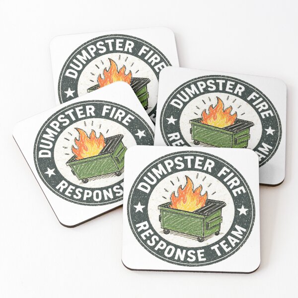 Item preview, Dumpster Fire Response Team Chaos Workplace Problem Solver Humor designed and sold by HumansStuck12.