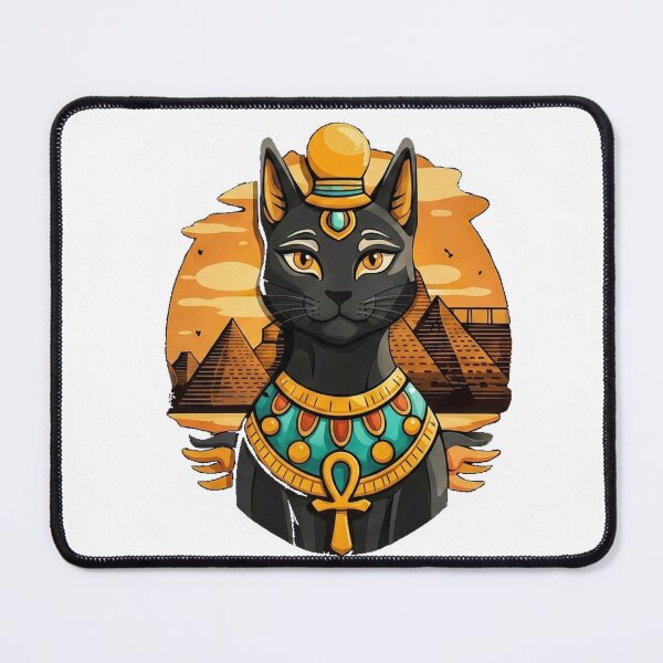 Item preview, Bastet Egyptian Cat Goddess - Pyramids Sunset designed and sold by RoyArt0.