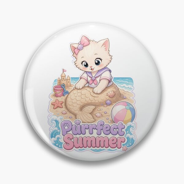 Artikelvorschau, Sommerstrandkatze entworfen und verkauft von Kitty-and-Cat.