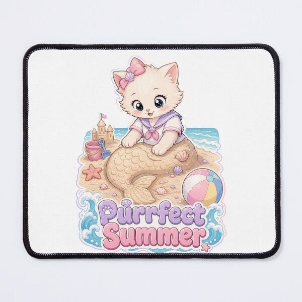 Item preview, Summer beach cat designed and sold by Kitty-and-Cat.