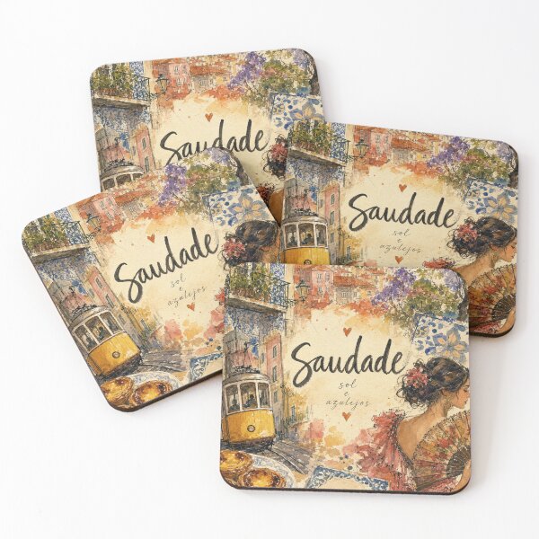 Item preview, Saudade - Lisbon Portugal Painted Watercolor Illustration designed and sold by VisualArtsOasis.