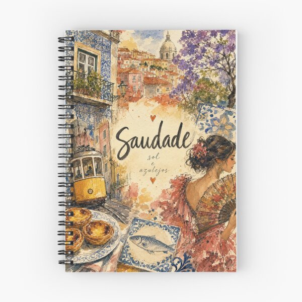 Item preview, Saudade - Lisbon Portugal Painted Watercolor Illustration designed and sold by VisualArtsOasis.