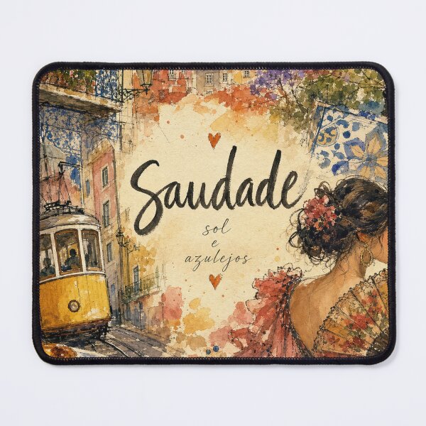 Item preview, Saudade - Lisbon Portugal Painted Watercolor Illustration designed and sold by VisualArtsOasis.